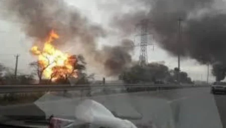 İran Bagin Askeri Tesisinde Şiddetli Patlama Meydana Geldi