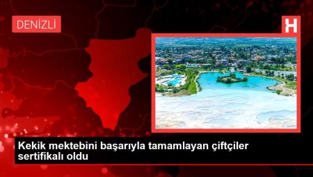 Kekik mektebini muvaffakiyetle tamamlayan çiftçiler sertifikalı oldu