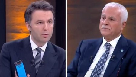 Koray Aydın “99 sarsıntısında yağma olmadı” dedi, sunucu gazete küpürlerini göstermek isteyince güç anlar yaşadı